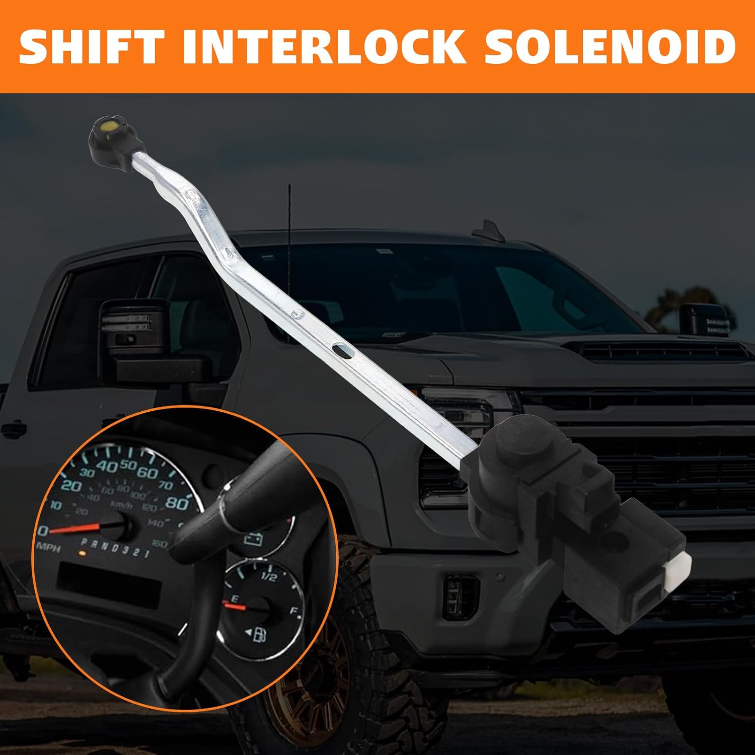 26060737 Shift Interlock Solenoid for Gmc K1500 K2500 K3500 Pickup Suburban Yukon Suburban Tahoe, Replace 924-975