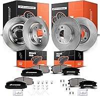 Vista 1 de A-Premium Rotores de freno de disco sólido delanteros y traseros + pastillas de cerámica compatibles con modelos seleccionados de Mazda - 6 2003