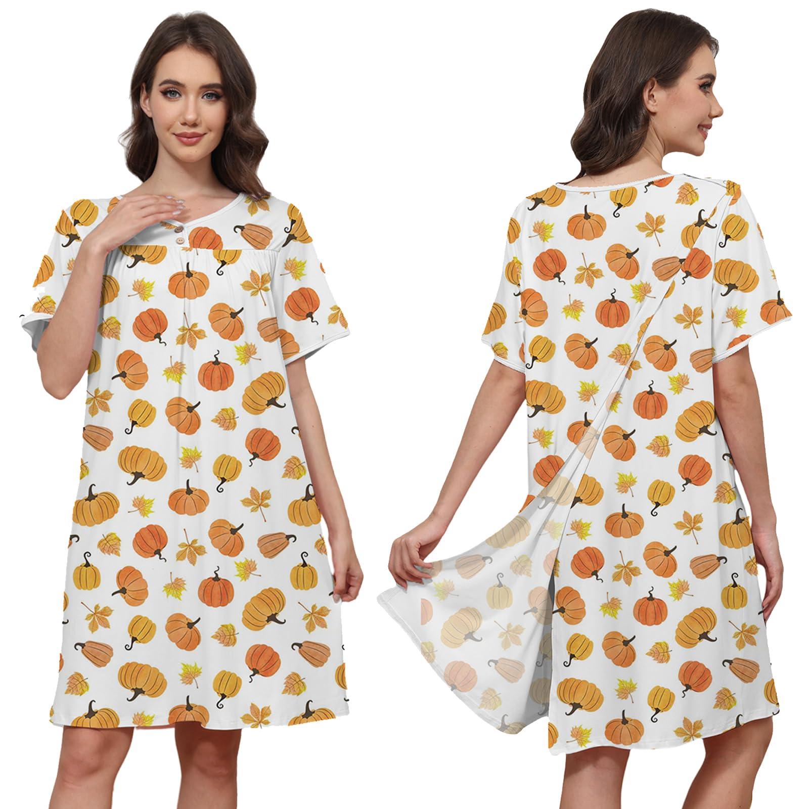 Hospital Gowns for Women Open Back Snap Post Shoulder Surgery Gown