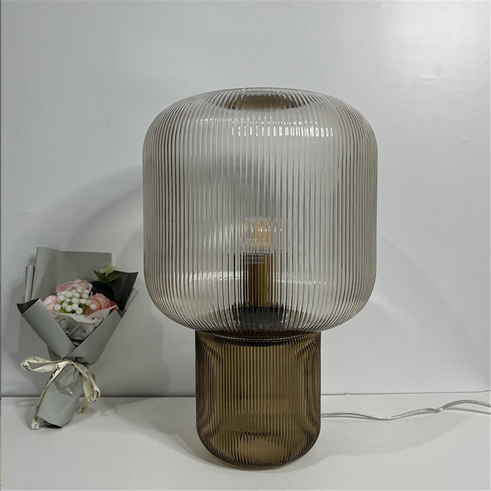 Affascinante Lampada da tavolo in vetro, decorazione for camera da letto, comodino e soggiorno Arredamento per la casa