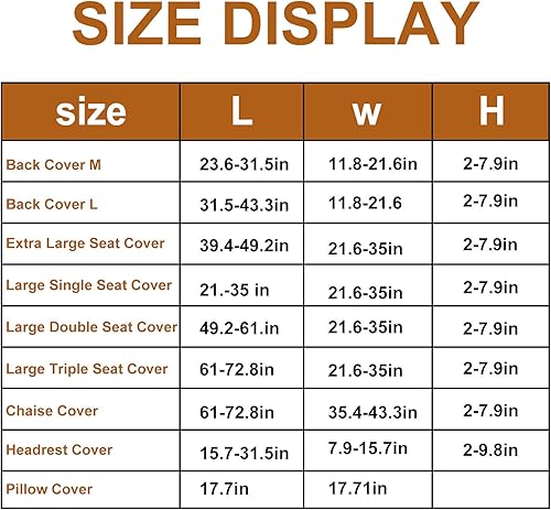 Miniatura 3 de Yanmide Fundas mágicas para sofá, universal, resistente al desgaste, funda de cojín elástica (estilo A-13, funda de asiento individual extragrande)