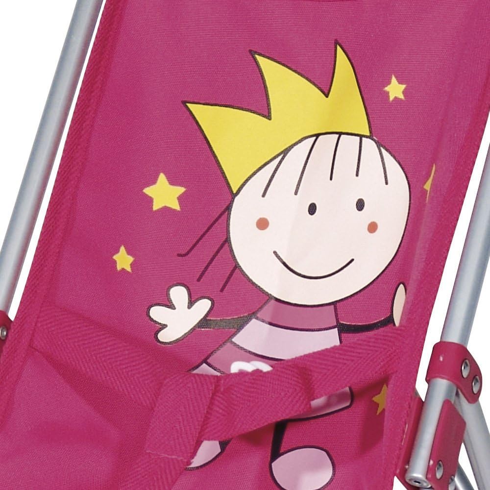 Bayer Design 30182AA Dolls Buggy, Umbrella Stroller, Pram for Toddler, Foldable, Double Wheels, Stable, Pink, 1 Count (Pack of 1) - Image 4