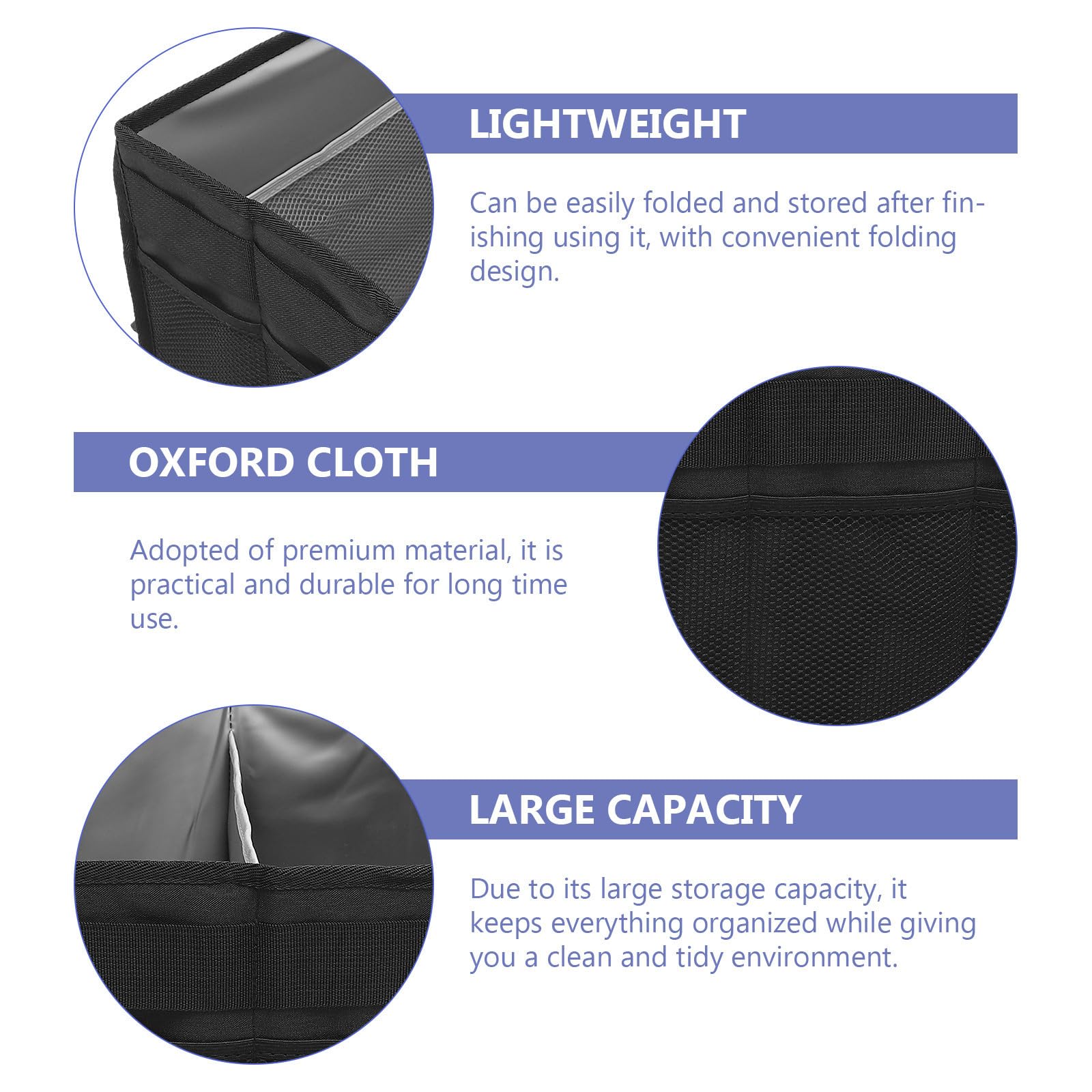 MAGICLULU Organizer Scatola Porta Attrezzi per Barbecue Pieghevole Oxford Nero e Condimenti Contenitore Grande per Picnic e Cortili per Utensili da Griglia