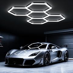 Hexagon Garage Lights 168W 5 Grids Hexagon Led Lights 6500K Ultra Bright Hex Light Honeycomb Light for Garage