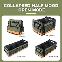 Vista 5 de Trunk Organizer for Suv, Sturdy Storage Organization with Non-Slip Bottom Strips, 95L Large Capacity Cargo Organizer for Car, Truck, Sedan