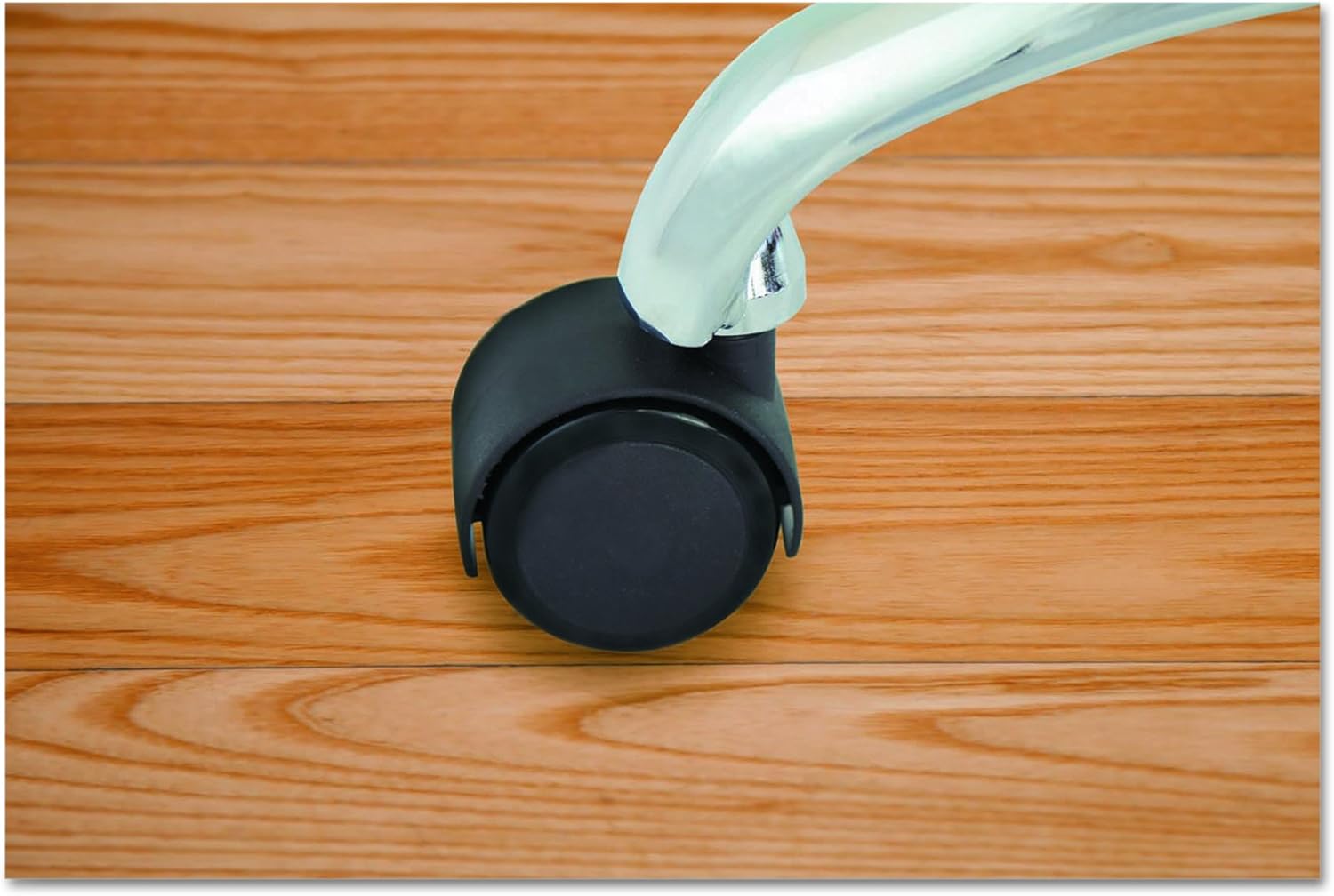 Deluxe Duet Hooded Chairmat Casters, 7/16" Dia. x 7/8" Long and 3/8" Dia. x 7/8" Long Stems, 120 lbs./Caster, Matte Black Finish, 5/Set : Industrial & Scientific