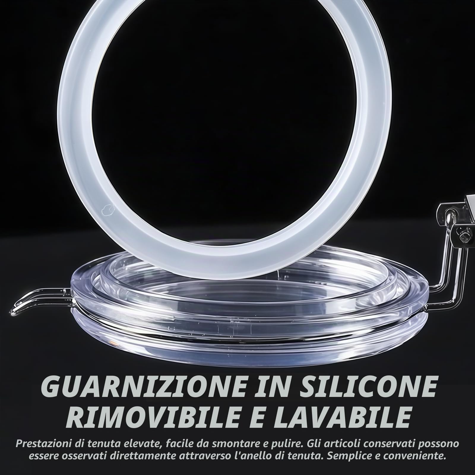 2Pcs Premium Barattolo per caffè: 1,1L Barattolo per caffè ermetico con coperchio, barattolo in acciaio inox per la conservazione, contenitore ermetico con chiusura ermetica al gusto e aroma