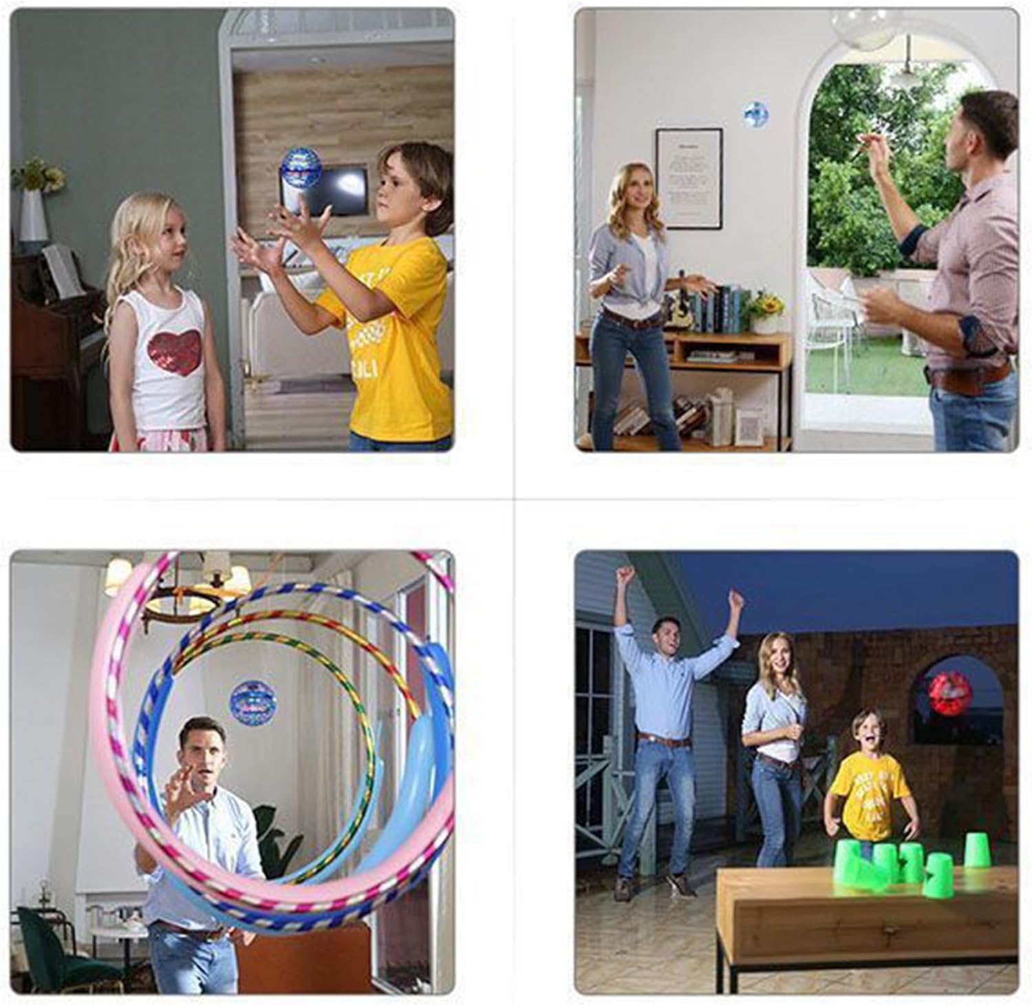 Flying Orb Ball 2024 Hover Ball Cosmic Globe Boomerang Hover Ball Galactic Fidget Spinner Gift for Boys Girls (Pink)