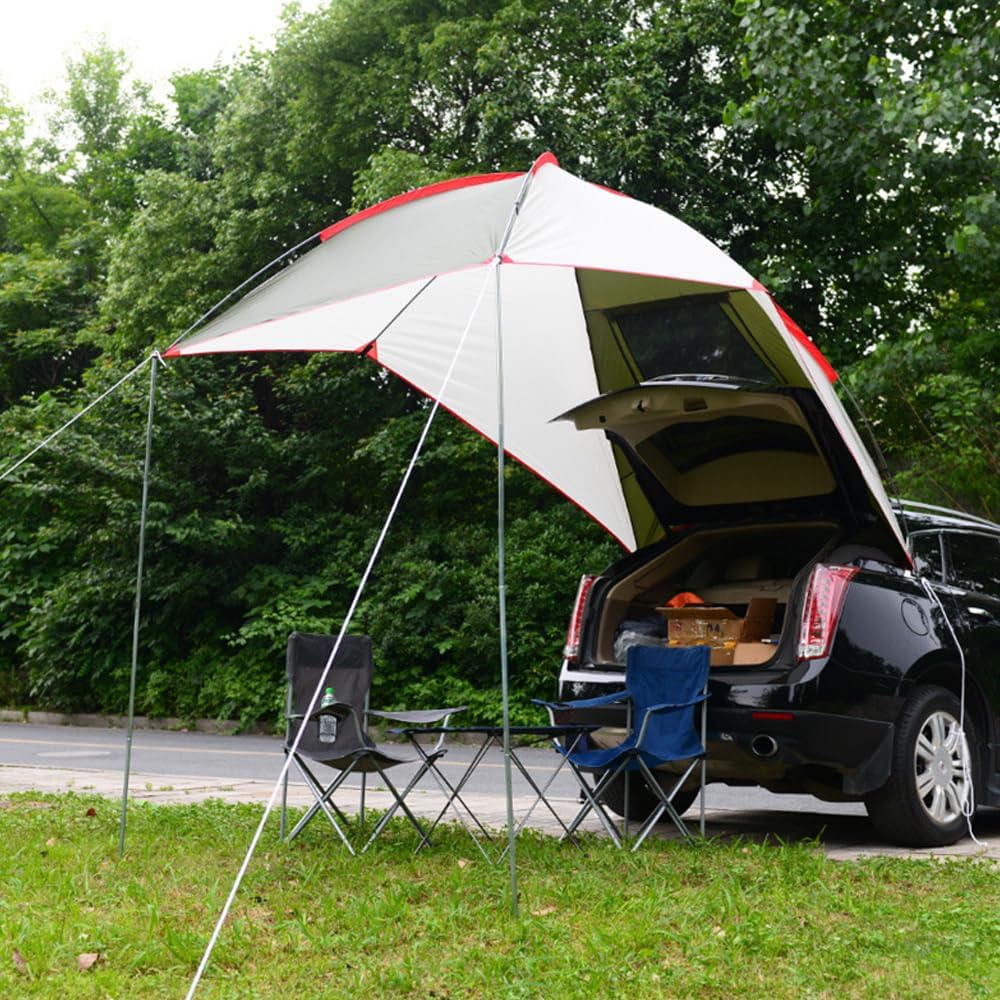 for Ford Ranger/S-Max/Transit/Transit Custom Car Awning,Portable Awning Canopy Ventilation for Camping Vehicle Awning Instant Shelter for Camping,B Yellow