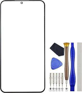 Outer Glass Screen Replacement for Samsung Galaxy S22 5G SM-S901B SM-S901U SM-S901U1 SM-S901W SM-S901N SM-S9010 SM-S901E Black