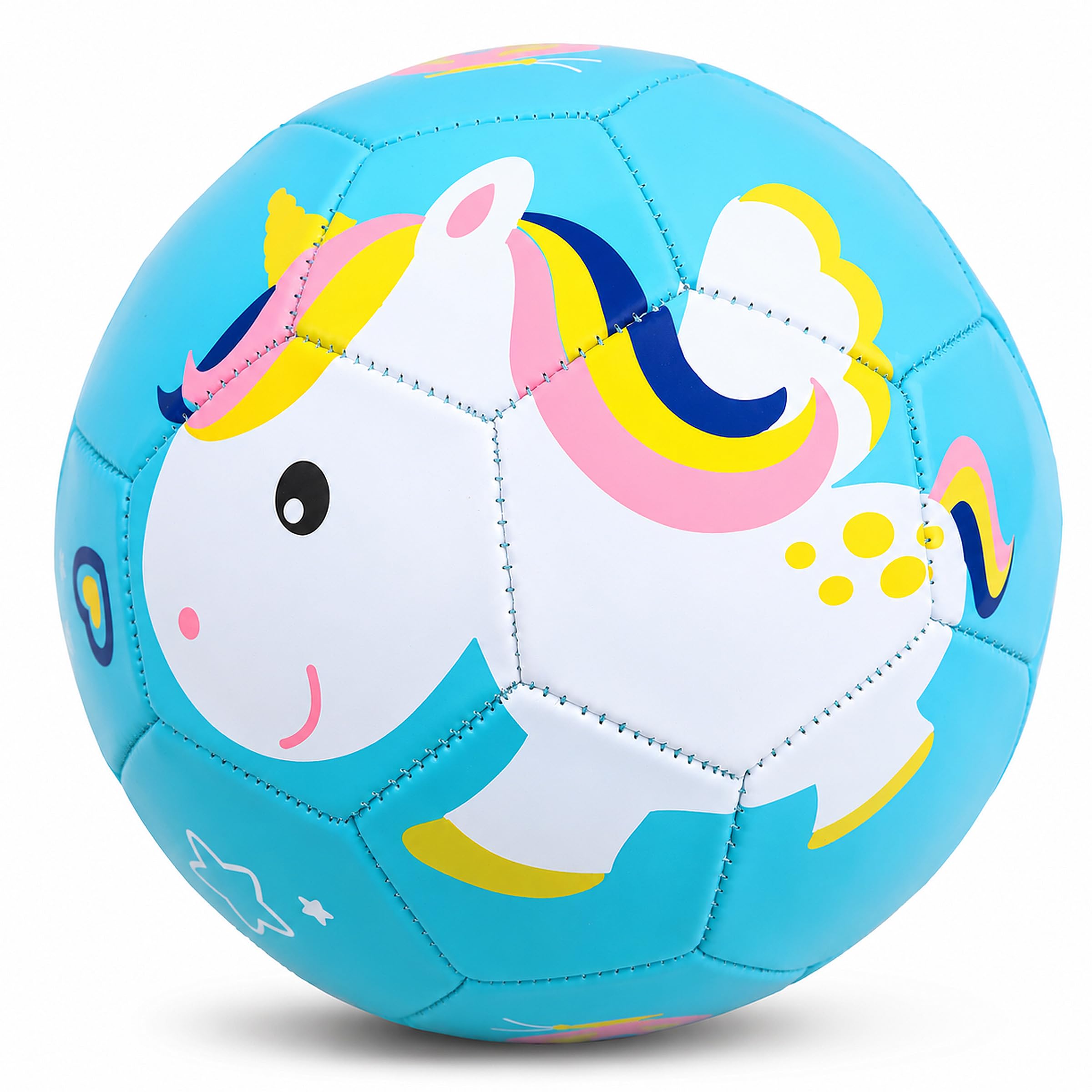 Toyshine Rubber Edu-Sports Kids Football Soccer Educational Toy Ball Size 3, 4-8 Year Kids Toy Gift Sports - Unicorn Blue-picture-16