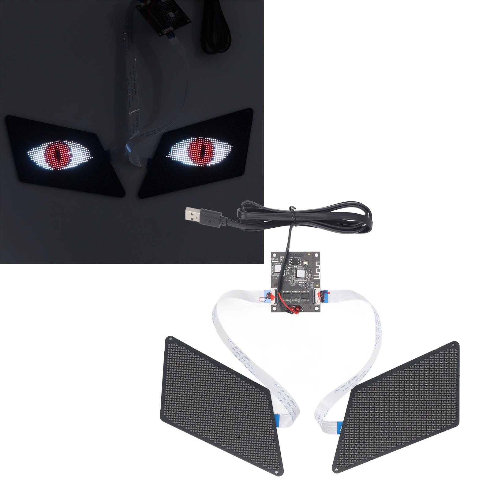 Rengue Panneau LED Oculaire 48x96 Résolution USB pour Sac à Dos