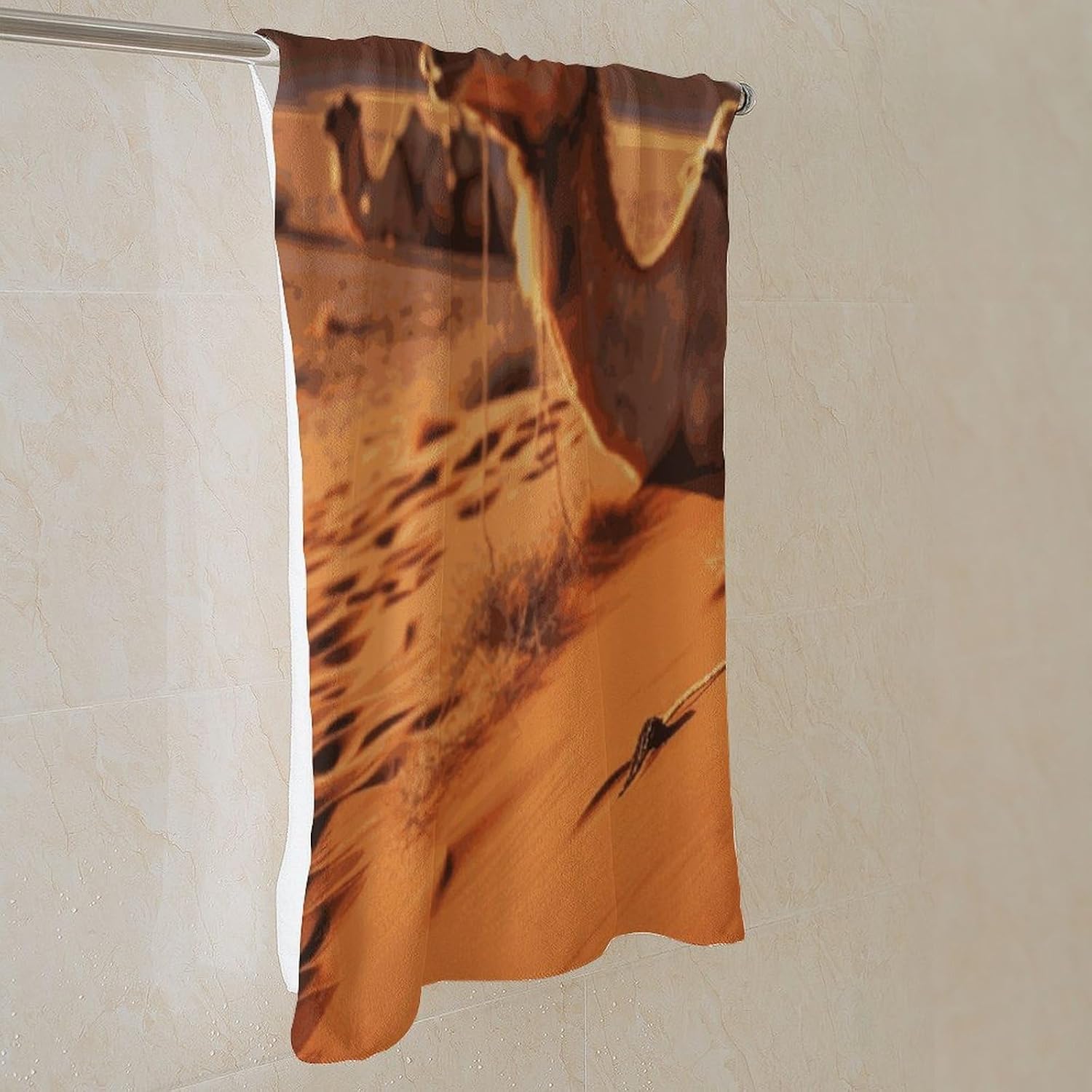 Camels Rest Desert Towel Vacation Accessories Essentials Soft Lighterweight，Bath Towel for Adults Women Men，Bath Towels Gift for All Occasions, Machine Washable.
