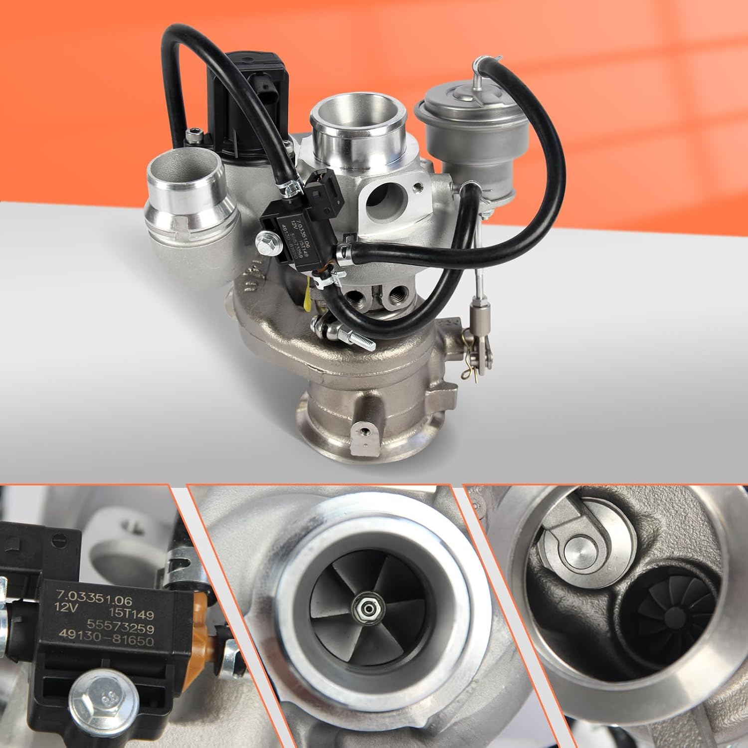 TD025 Turbo Turbocharger 667-206 Fit for Chevy Bui-ck Cruze Encore 1.4L 2016-2019 Chevrolet Trax Replaces 12685682,4918004075,4918004070