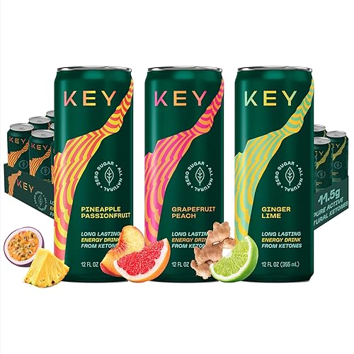 KEY 36-Pack Bundle - Ketone Energy Drink - Pineapple Passionfruit,