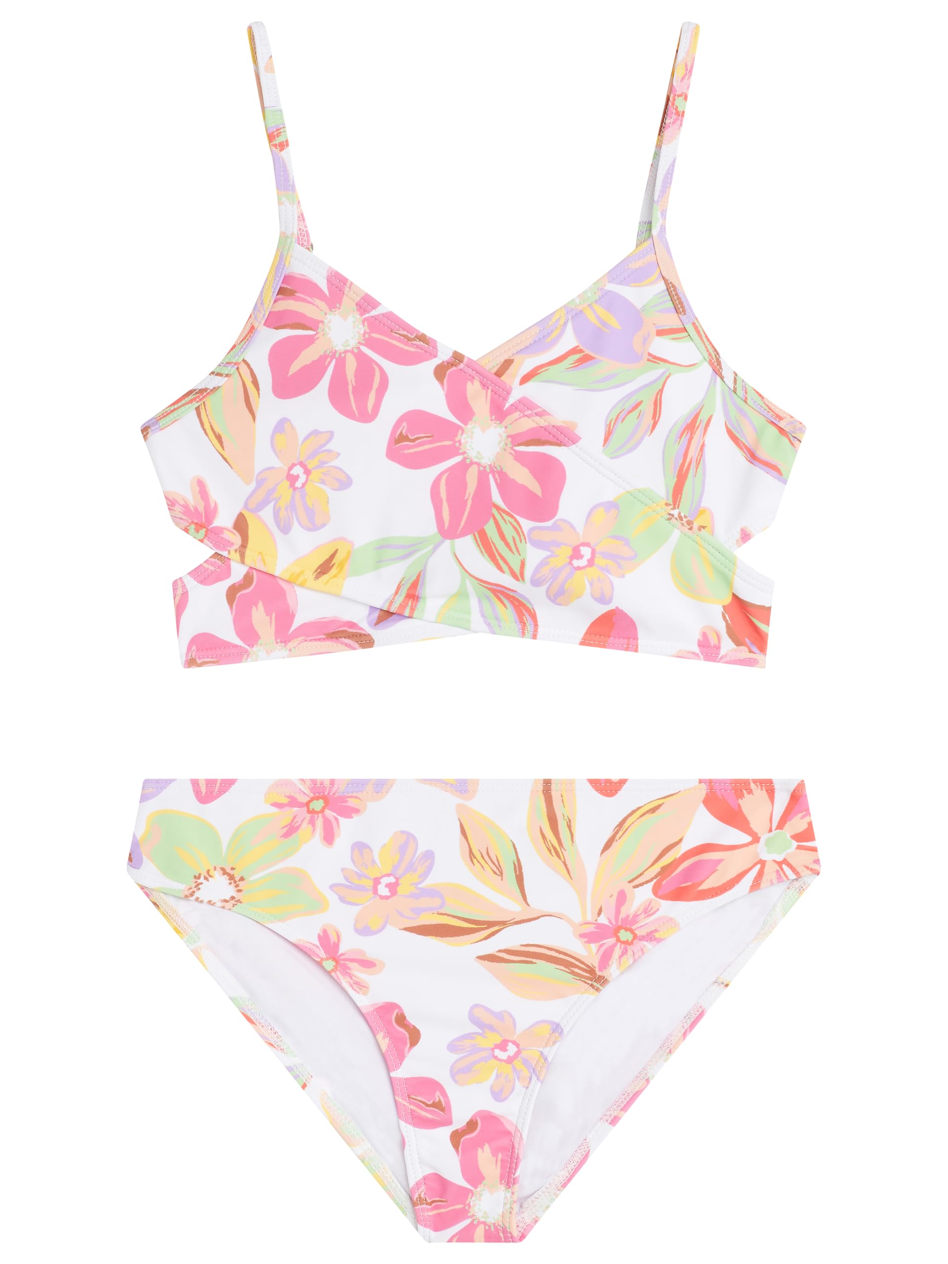 Kanu Surf Girls' Coral Reef Beach Sport Wrap Around Bikini 2-piece Swimsuit