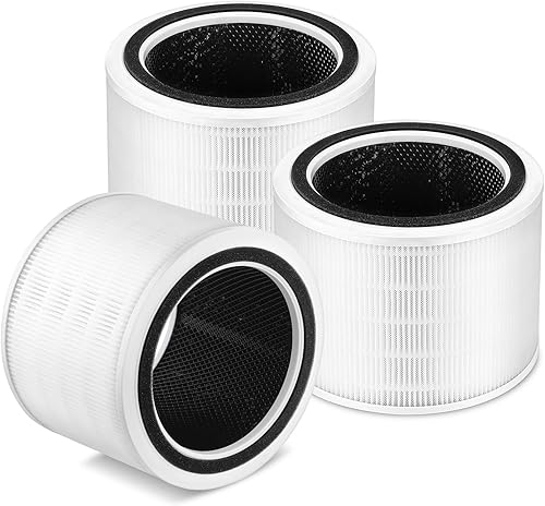 Paquete de 3 filtros de repuesto Core 200S, compatibles con LEVOIT Core 200S Core 200S-P Smart WiFi purificador de aire, comparar la pieza # Core