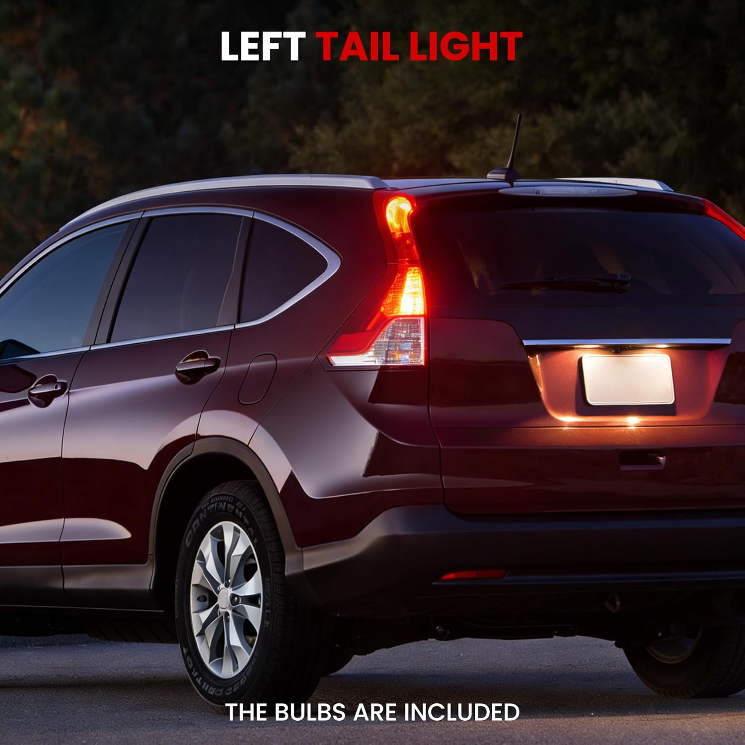Tail Light Assembly with bulbs Compatible With 2012-2014 Honda CRV Replacement for 33550-T0A-H01 HO2800183 Taillight Rear Lamp