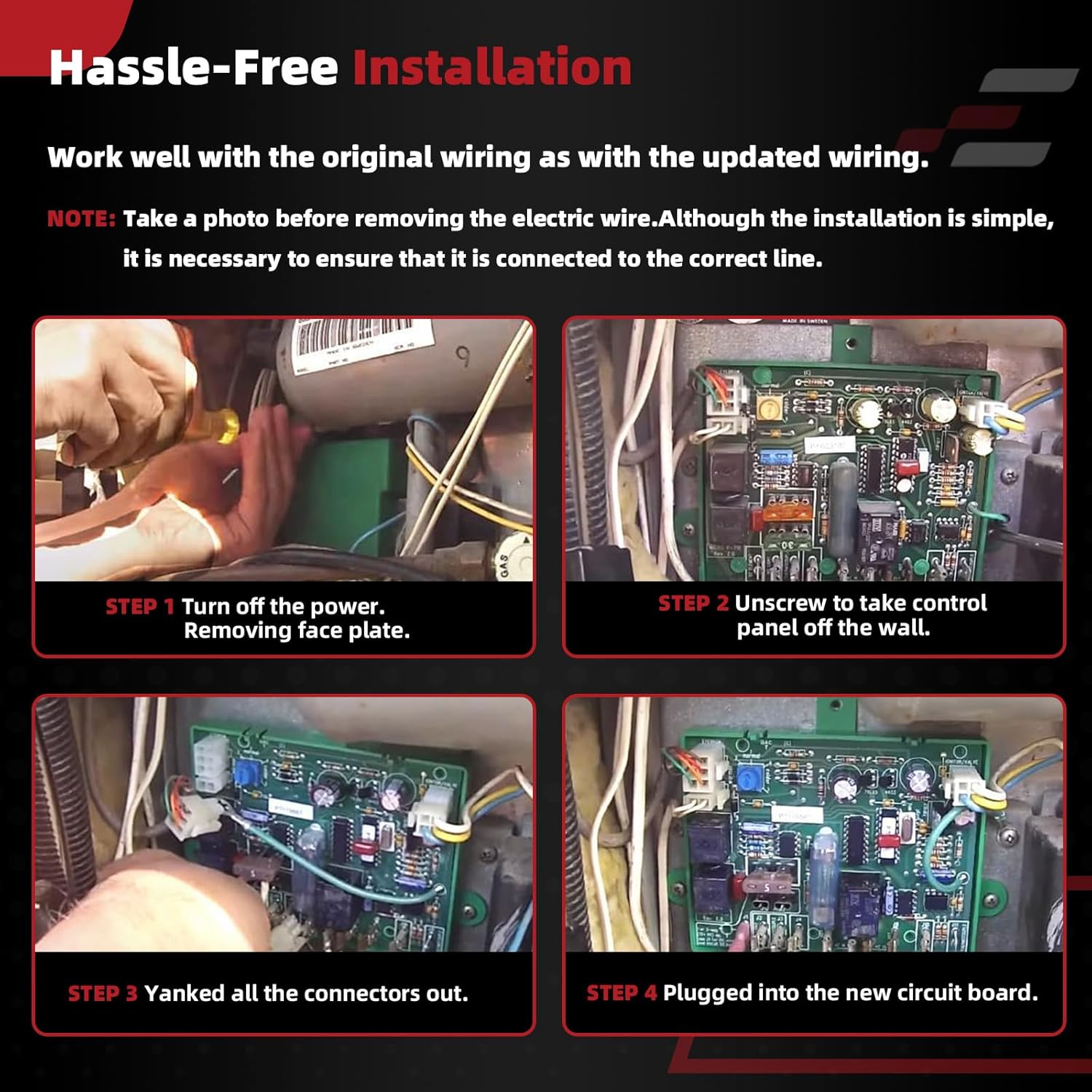 EPPO Micro P-711 Refrigerator Control Circuit Board Compatible with Dometic 2 Or 3 Way RV Parts, for RV Refrigerator Electronic Main Power Control Board Replace 2931842.01, 2931842.02, 2931842.03