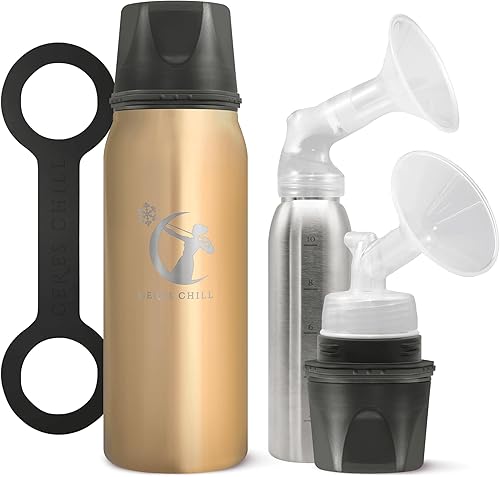 CERES CHILL OG Enfriador y Calentador de Leche Materna – Enfriador Portátil de Leche Materna de 12–34 oz, Almacenamiento y Biberón para Bebé para