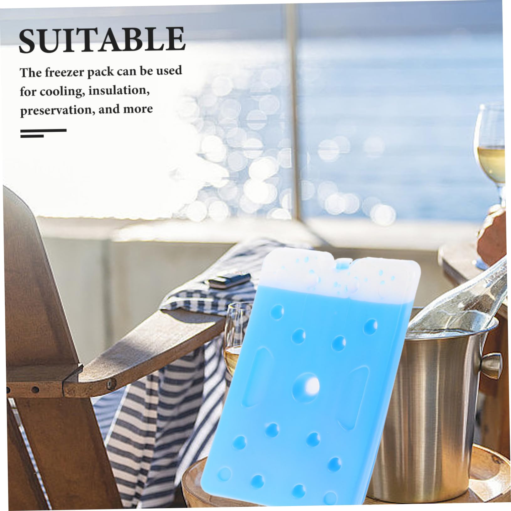 VANZACK Packs De Glace Réutilisables pour Sacs à Lunch Glacière Longue Durée Petits Packs De Congélation pour Déjeuner Camping Voiture