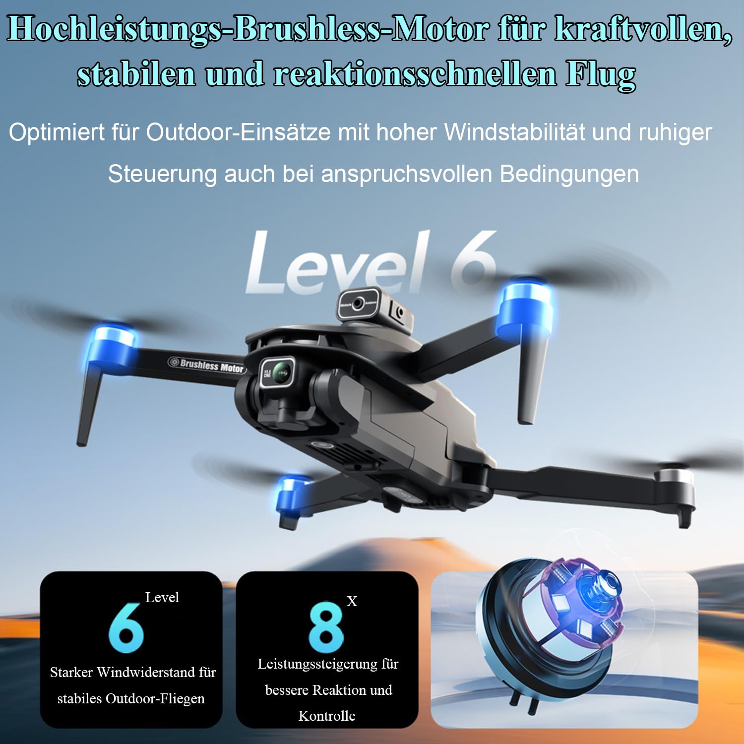 Caracen V168 Pro Max 8K Kamera FPV Drohne mit LCD Fernbedienung, für Anfänger geeignet, mit Automatischer Rückkehr, GPS, Follow Me, 5G Echtzeitübertragung (1 Batterie)