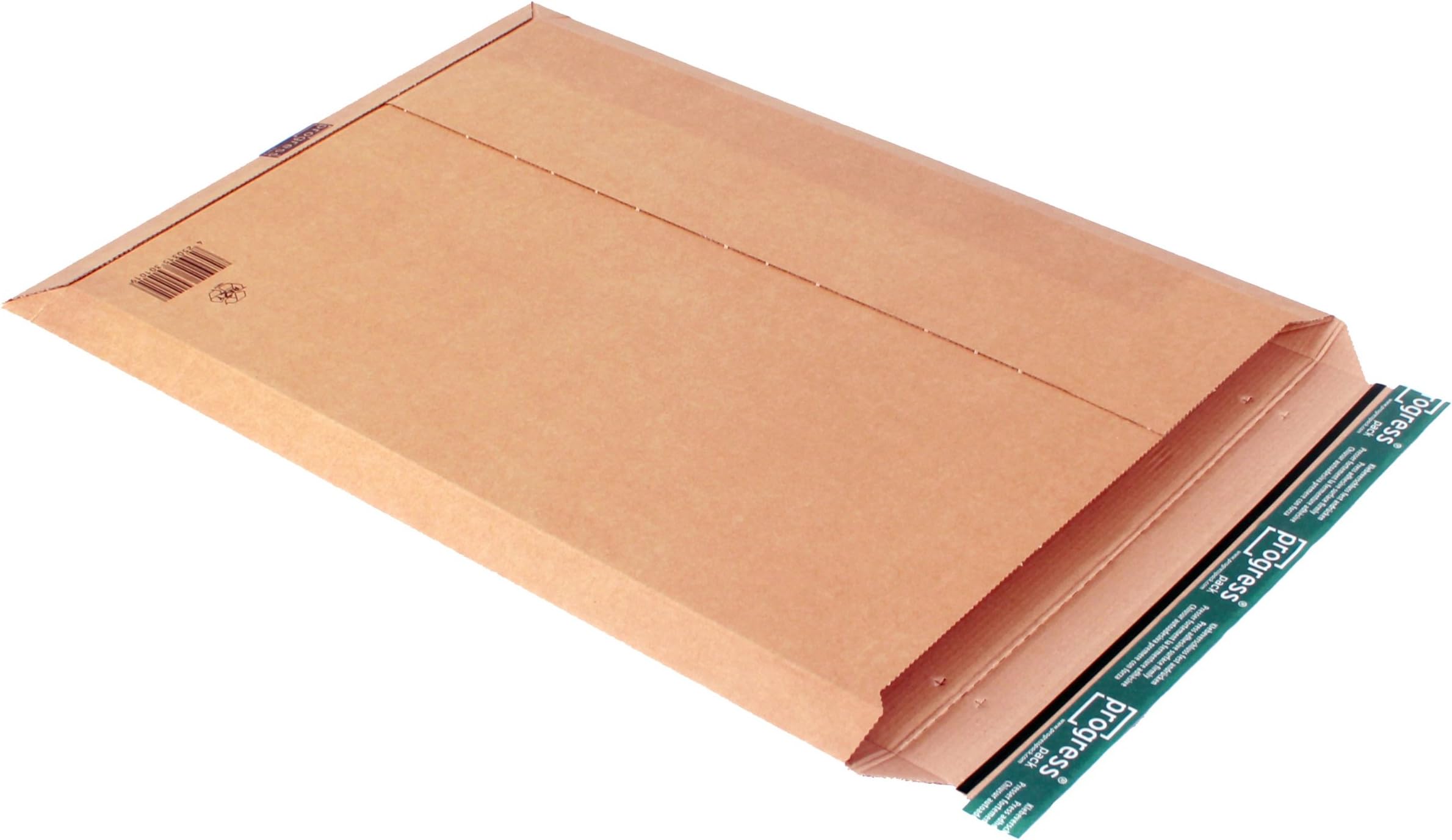 progressPACK Premium PP W01.09 Calendar Envelope/Corrugated Card / A2 / 414 x 570 x up to 50 mm/Pack of 25 / Brown