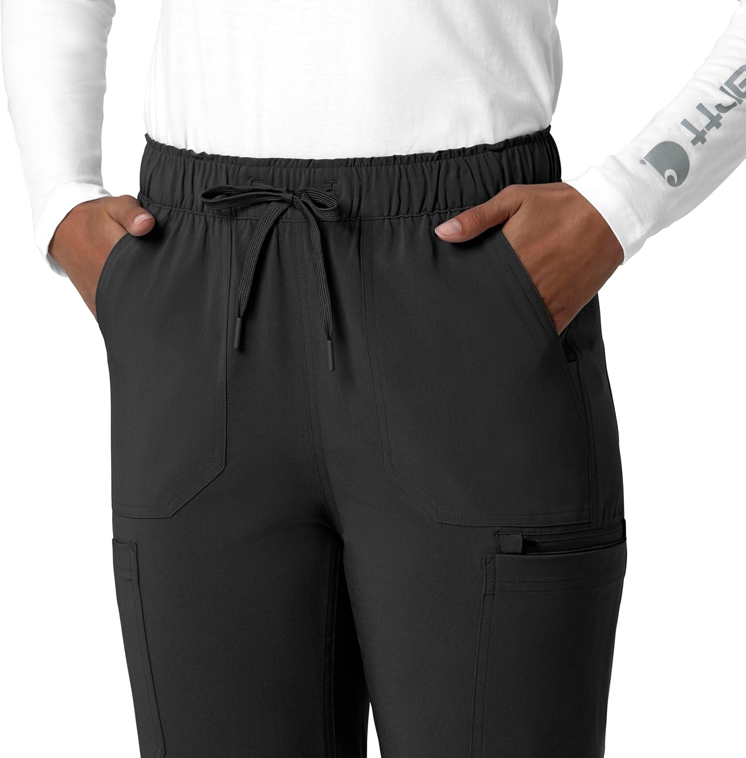 Carhartt Scrubs for Women Force Cross-Flex Straight-Leg Cargo Pants - Image 8
