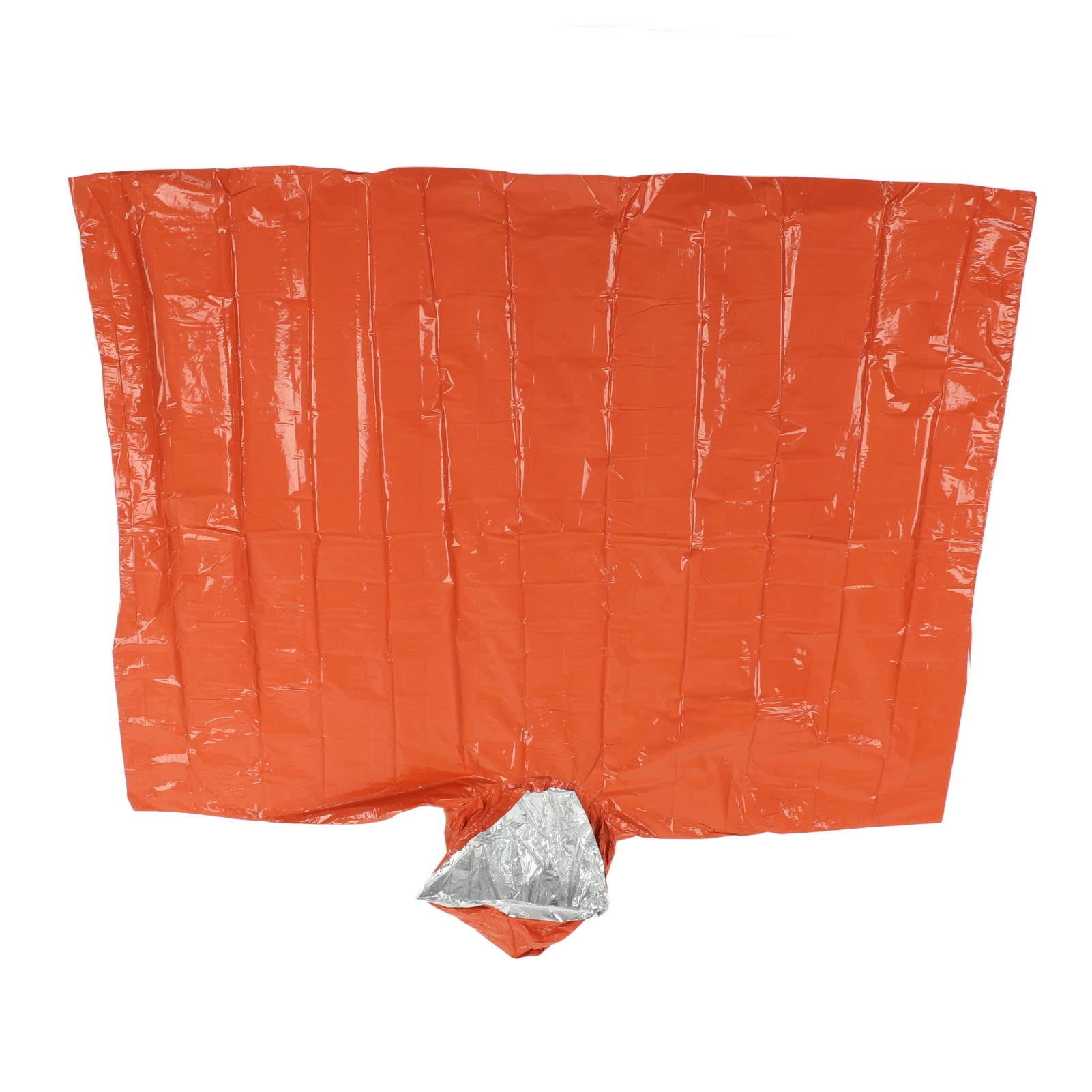 Koieam Rain Poncho,Emergency Poncho Outdoor Reusable Orange Emergency Waterproof Insulated Poncho Blanket with Whistle Storage Bag