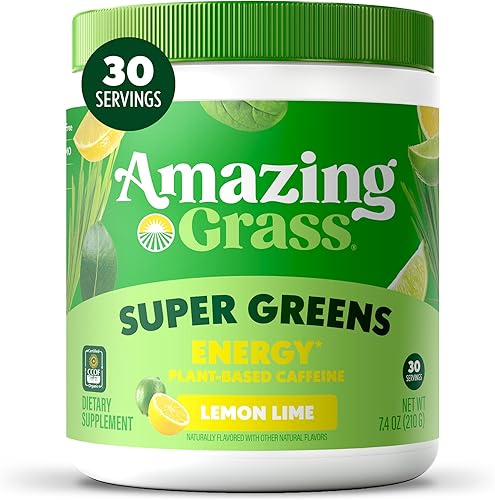 Miniatura 16 de Amazing Grass Greens Blend Superfood - Polvo de vegetales con espirulina, clorella, raíz de remolacha, enzimas digestivas, prebióticos