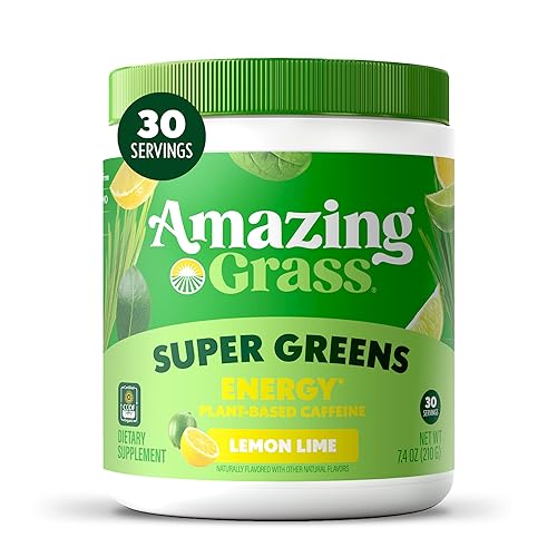 Amazing Grass Greens Blend Energy: Smoothie Mix, Super Greens Powder