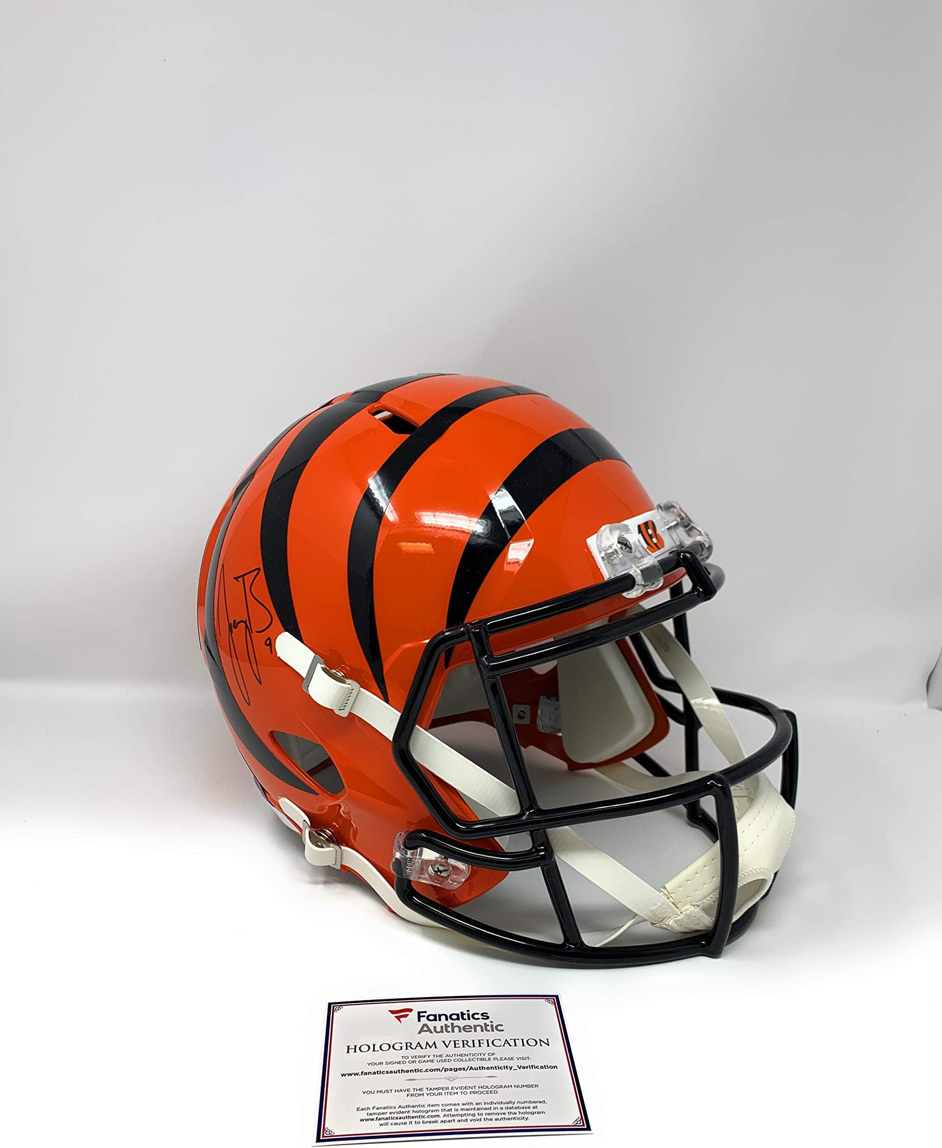 Joe Burrow Cincinnati Bengals Signed Autograph Speed Full Size Helmet Fanatics Authentic Certified