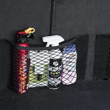 Kofferraum-Organizer 2 Stück Auto-Aufbewahrungstaschen 38x25 cm mit Klettverschluss für Flaschen Lebensmittel Erste-Hilfe-Set & Autozubehör – Praktische Transportlösung für Kofferraum-Ordun