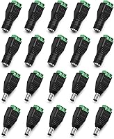 Vista 6 de CHANZON 10 pares de conector de alimentación de 12 V CC de 0.217 in x 0.083 in macho y hembra de 24 V para tira de luz LED, CCTV, cable de cámara