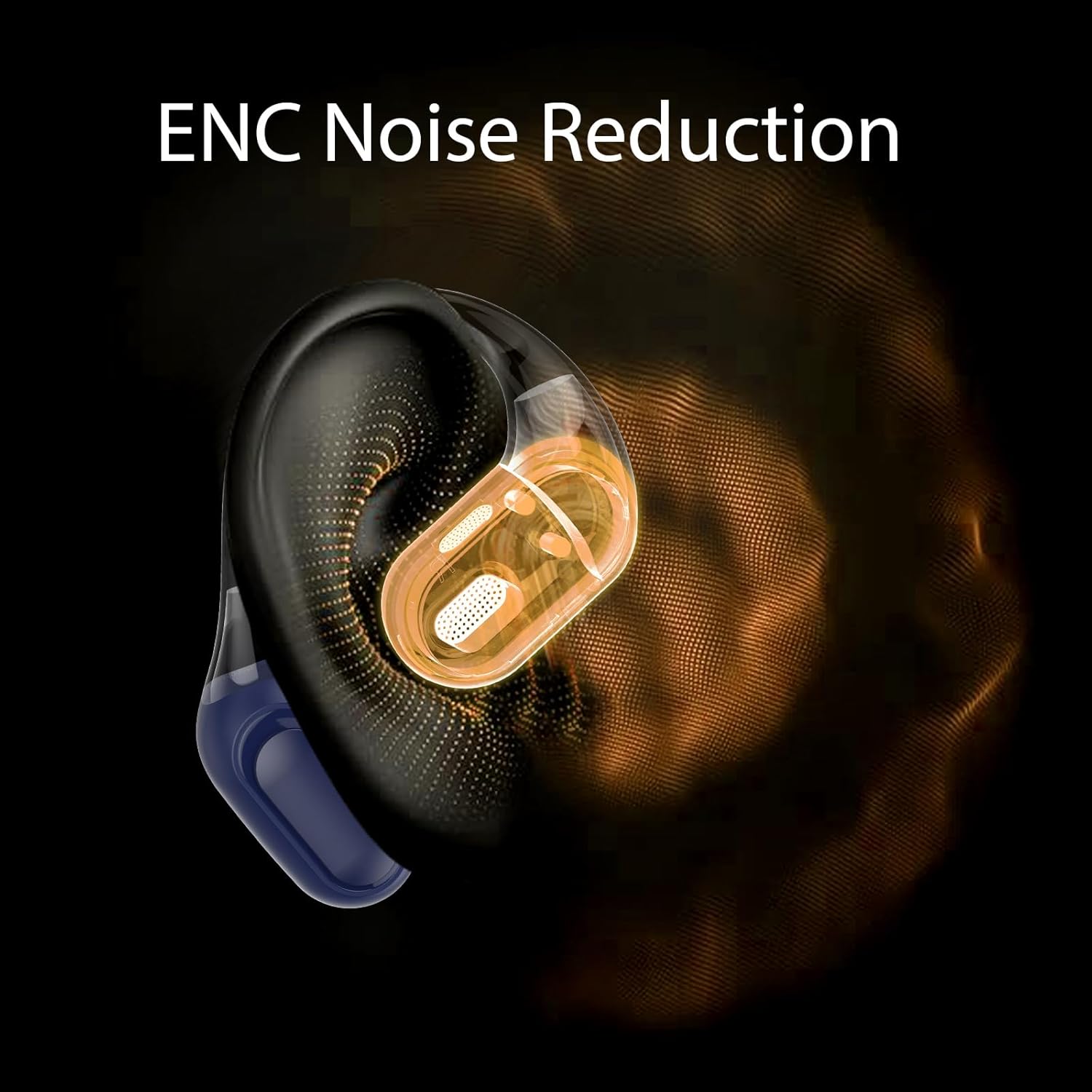 Open Ear Headphones, Bluetooth 5.4 Headphones Sports, Premium Sound with HD Mic Wireless Earbuds, 48H Playtime LED Power Display Ear Buds, IPX7 Lightweight Comfort Earphones for Running, Working, Blue - Image 5