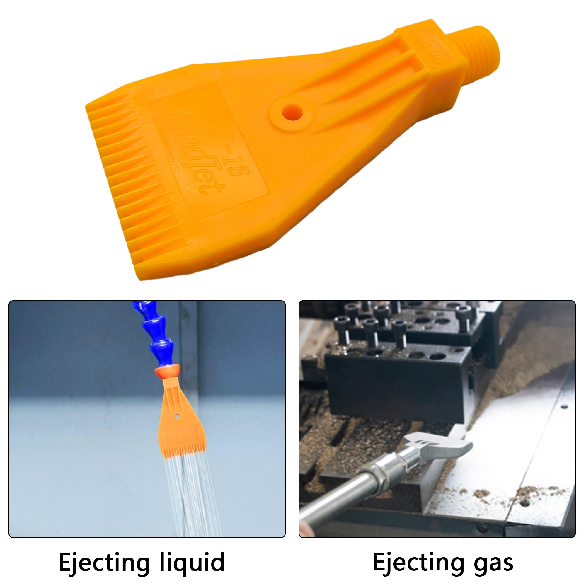 6 Pcs Boquilla Plana G1/4 Rosca Macho 16 Agujero De Aire Soplado Adecuadas Para Piezas De Máquinas De Aire Comprimido, Eliminación De Polvo, Enfriamiento, Secado
