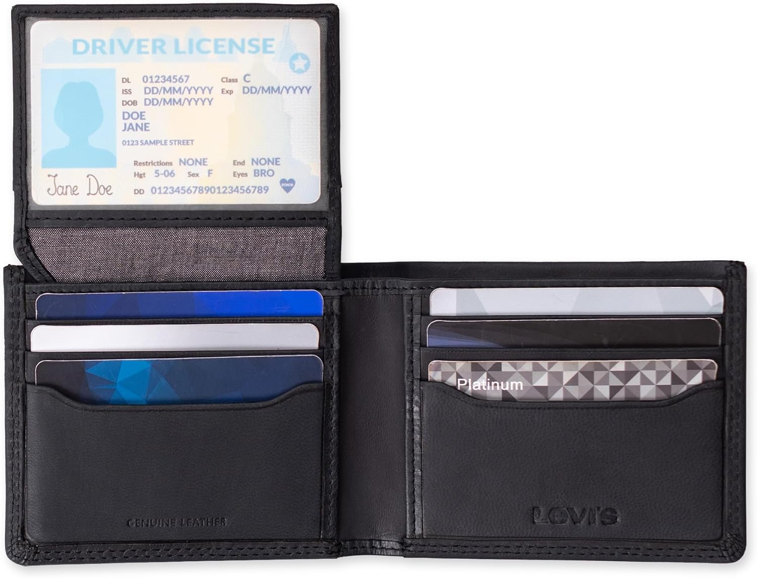 Levi's Men's Levi's Men's Raymond Passcase Wallet, grey, One Size - Image 4