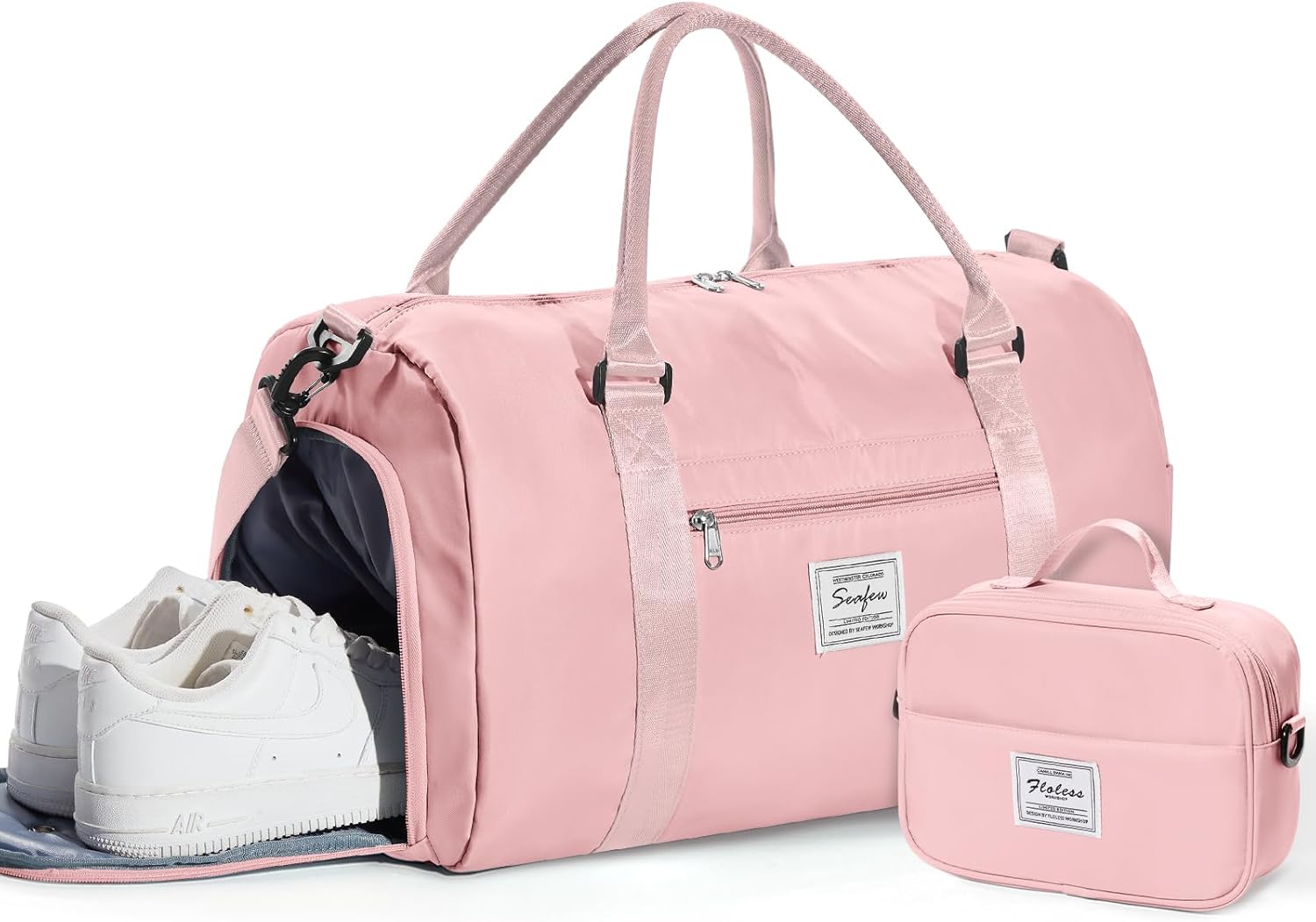 Gym Bag Womens,Travel Duffel Carry on Bag Sport Tote Bag Weekend Overnight Bag