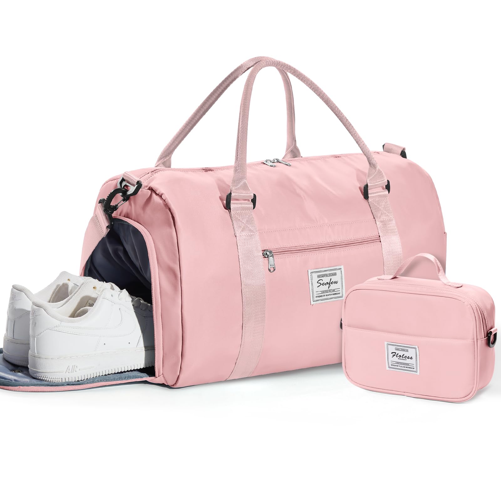 Gym Bag Womens,Travel Duffel Carry on Bag Sport Tote Bag Weekend Overnight Bag