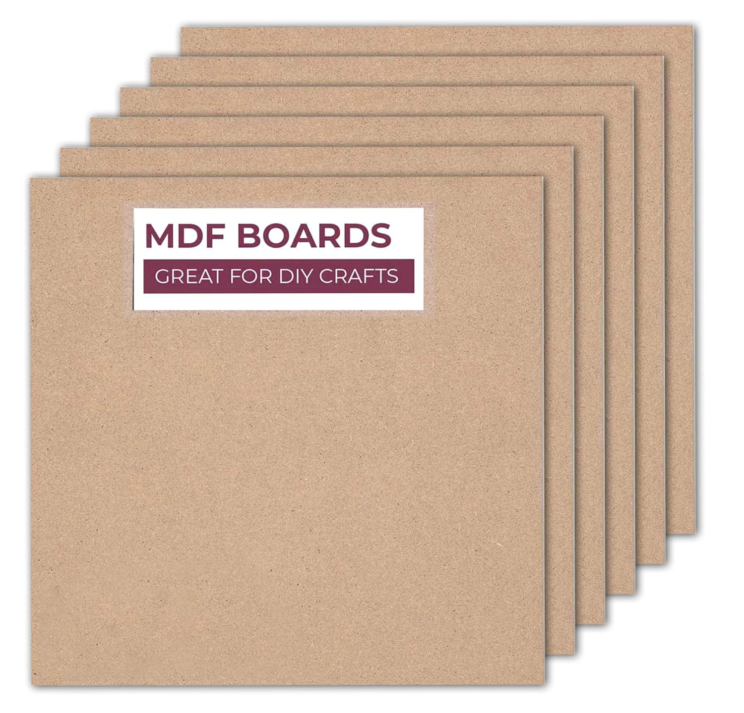 AJANTA ROYAL Square MDF Wood Board for Art and Craft - 2.1mm Unfinished Square Wood Slices for Resin Art, Lipan Art, Mandala Art, Pyrography, Paintings -(5x5 inch) (Qty: 40)-image-30