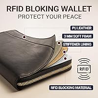 Vista 4 de Organizador de Documentos de Viaje - Funda RFID para Cartera de Pasaporte, Soporte Familiar para ID de Muñequera