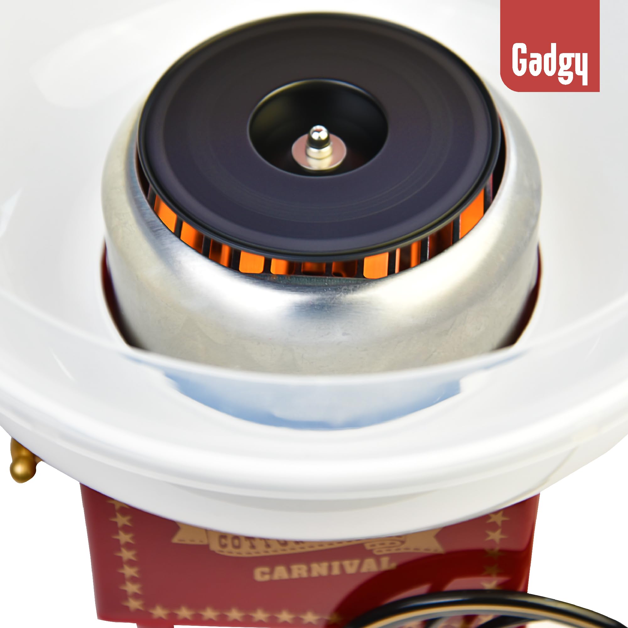 Gadgy Machine à Barbe à Papa - Machine à Barbe à Papa Rétro - Machine à Barbe à Papa Maison pour Fêtes d'Anniversaire – S’Utilise avec du Sucre ou des Bonbons