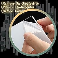 Vista 3 de 20 piezas de acrílico de 0.079 in para base de luz, hoja de acrílico transparente fundida cuadrada y redonda de panel acrílico, letrero en blanco