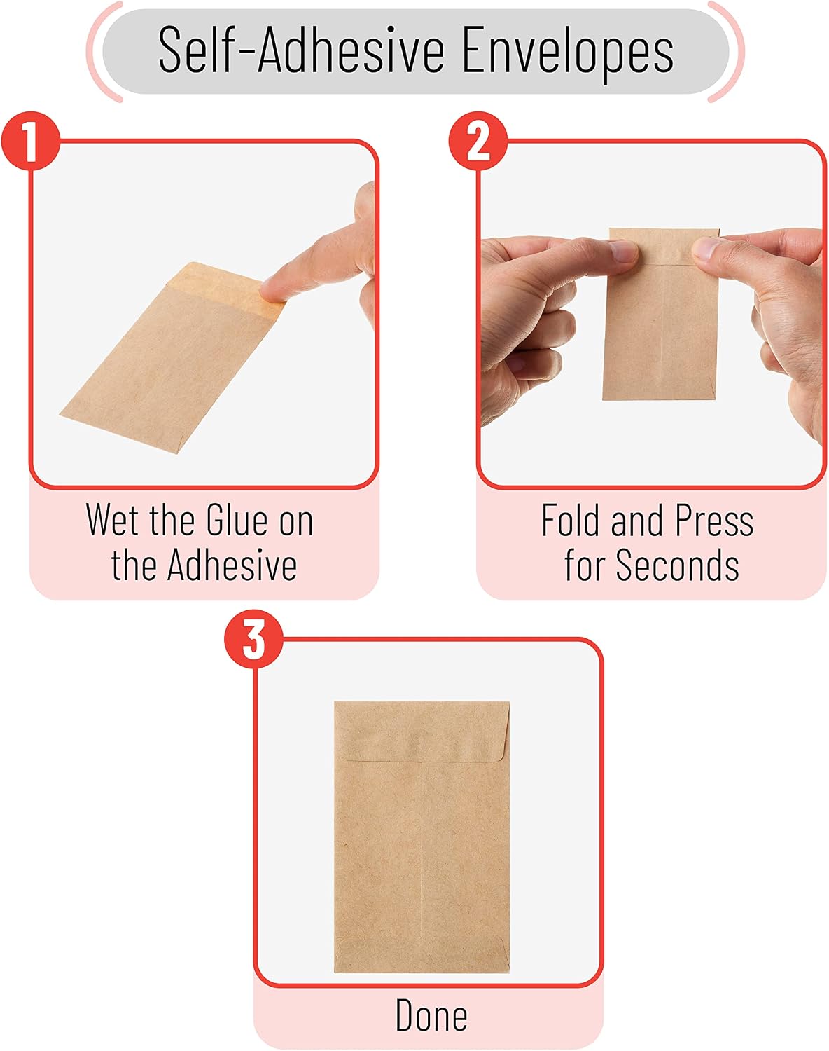 Mr. Pen- Kraft Coin Envelopes, 2.25" x 3.5", 100 Pack, Kraft Envelopes, Seed Envelopes, Small Envelopes, Gift Card Envelopes, Mini Envelopes, Key Envelopes, Seed Packet Envelopes, Stamp Envelope