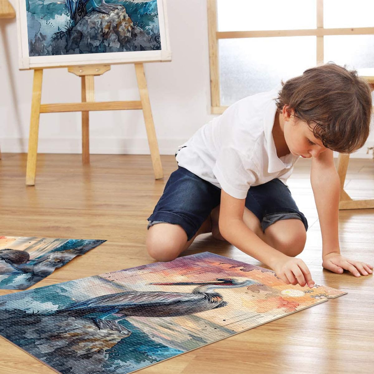 Pellicano Sea Rock Sun Puzzle da 2000 pezzi per adolescenti Riduzione dello stress interessante perché è ideale come regalo per tutta la famiglia 70x100cm