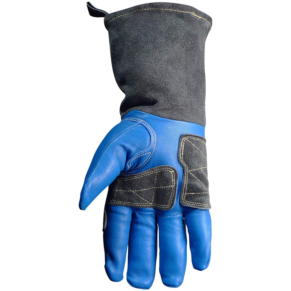 Kontour - Guantes de soldadura, muñeca arqueada, aislamiento de lana, palma reforzada, índice y lateral, talla única