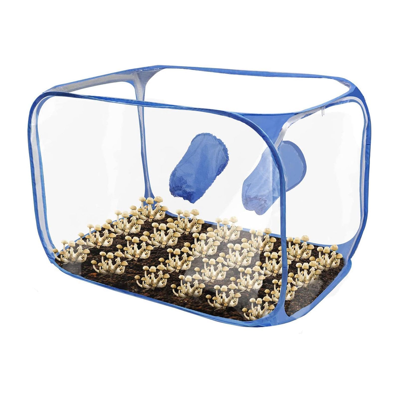 Tienda de Cultivo de Setas para Cultivo de Setas, Contenedor Plegable de PVC de 2 Brazos para Cultivo de Setas para Esporas, Suministros de Horticultura Micol¨®gica