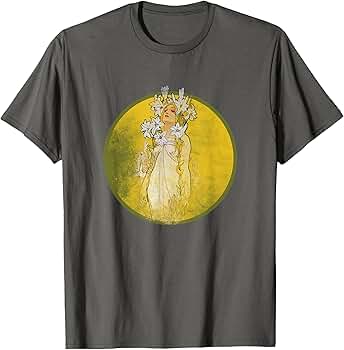 ビンテージ　アルフォンス　ミュシャMuchaアートTシャツ 楽天市場】【半袖 アートTシャツ】ミュシャ Tシャツ