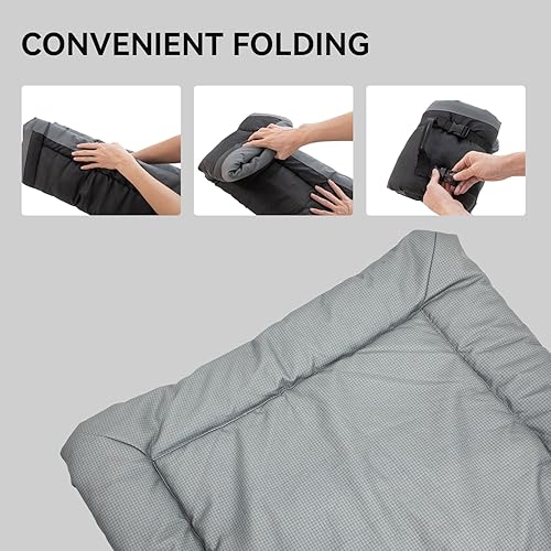 Miniatura 4 de Kitgo Cama para perros para acampar y viajes al aire libre, accesorios de viaje impermeables, tapete portátil enrollable para mascotas, cama de