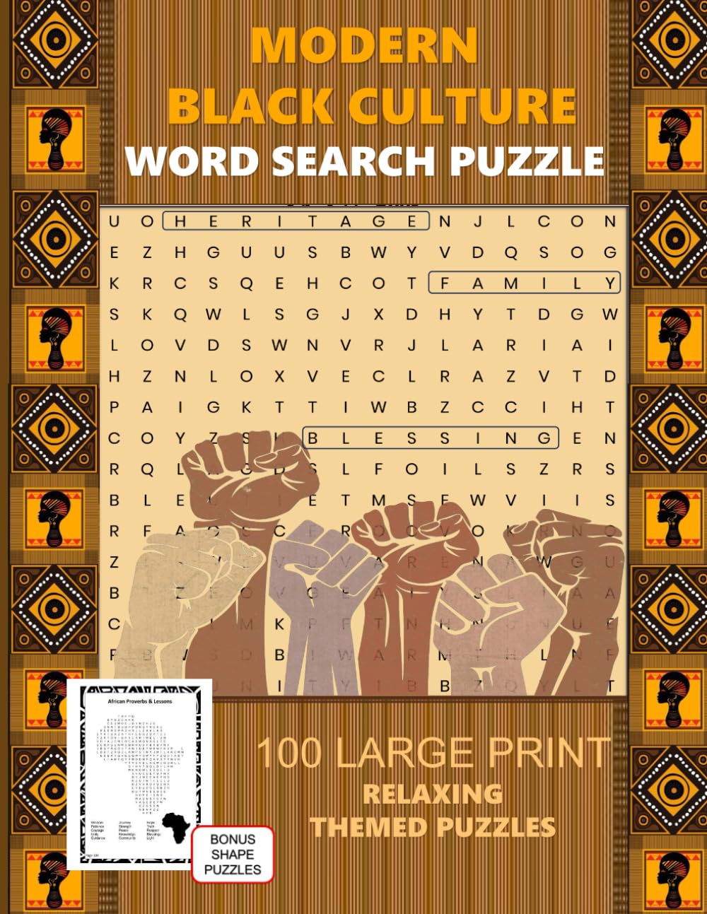 Modern Black Culture Word Search Puzzles: 100 Large-Print Easy Puzzles Celebrating Black Culture, Pride & Community, A Celebration of Black Excellence, Joy, & Community